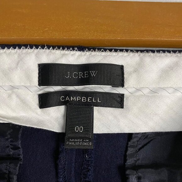 J. Crew Women’s Campbell Navy Ankle Chino Pants - Picture 7 of 10